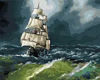 Картина Рисование по номерам морской пейзаж 40х50 Шторм Картины по номерам Rainbow Art GX43622