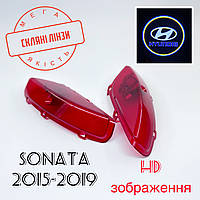 Логотип подсветка двери Хюндай Lazer door logo light Hyundai Sonata 9 Линза стекло HD изображение, PREMIUM