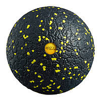 Массажный мяч 4FIZJO EPP Ball 12 4FJ0057 Black/Yellow для дома и спортзала черно-желтого цвета лучшая цена с