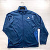 Чоловіча спортивна кофта на блискавці Adidas тепла на флісі М-ХХL (Адідас) синя, фото 3