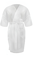 Халат кимоно одноразовый с рукавами, СМС 1 шт