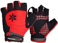 Велоперчатки женские открытые р. XS PowerPlay 5284 A Красные с фиксацией запястья без пальцев лучшая цена с