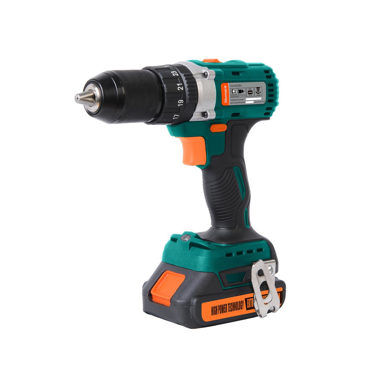 Шурупокрут ударний акумуляторний 20В з безщітковим двигуном Sturmax CDM3220BLI Brushless