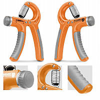 Эспандер кистевой-пружинный ножницы 10-40 кг Power System PS-4021 Power Hand Grip Orange регулиремый лучшая