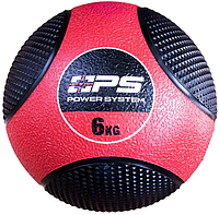 Медбол набивной мяч Слэмбол 6 кг медицинский Medicine Ball Power System PS-4136 для спорта и реабилиции лучшая