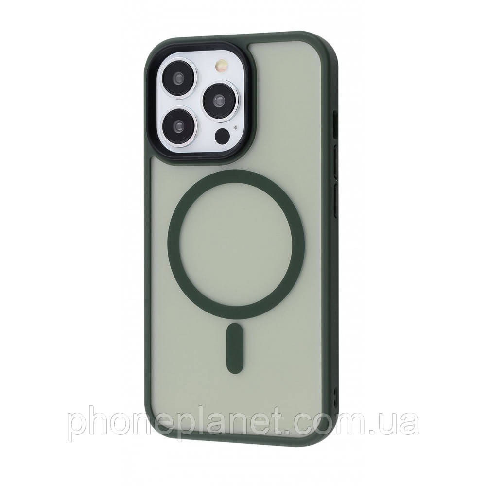 Чехол WAVE Matte Insane Case with MagSafe iPhone 13 Pro green, фото 1