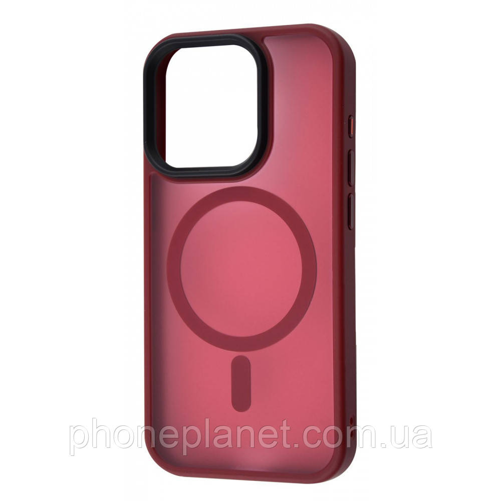 Чохол WAVE Matte Insane Case with MagSafe iPhone 15 Plus dark red