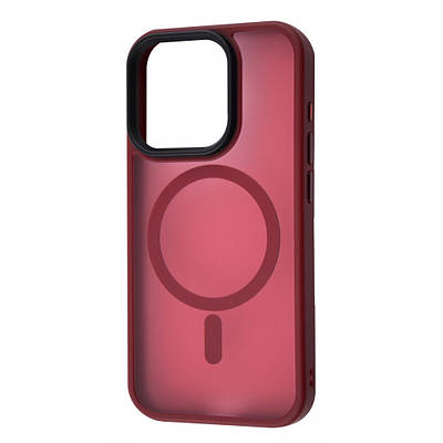Чохол WAVE Matte Insane Case with MagSafe iPhone 15 Plus dark red