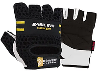 Перчатки атлетические спортивные р. S экокожа Power System PS-2100 Basic EVO Black/Yellow Line без