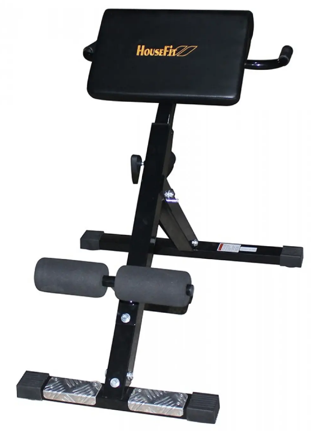 Скамья гиперэкстензия регулируемая тренировочная HouseFit DH 2111 для дома и спортзала с нагрузкой до 100 кг - фото 1 - id-p2021103116