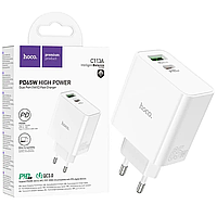 Універсальний зарядний пристрій Hoco C113A Awesome PD+QC від мережі для USB-пристроїв на 2 порти 65W
