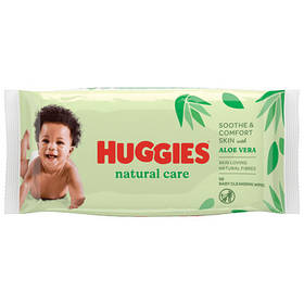 Вологі серветки Huggies Natural Care, 56 шт.