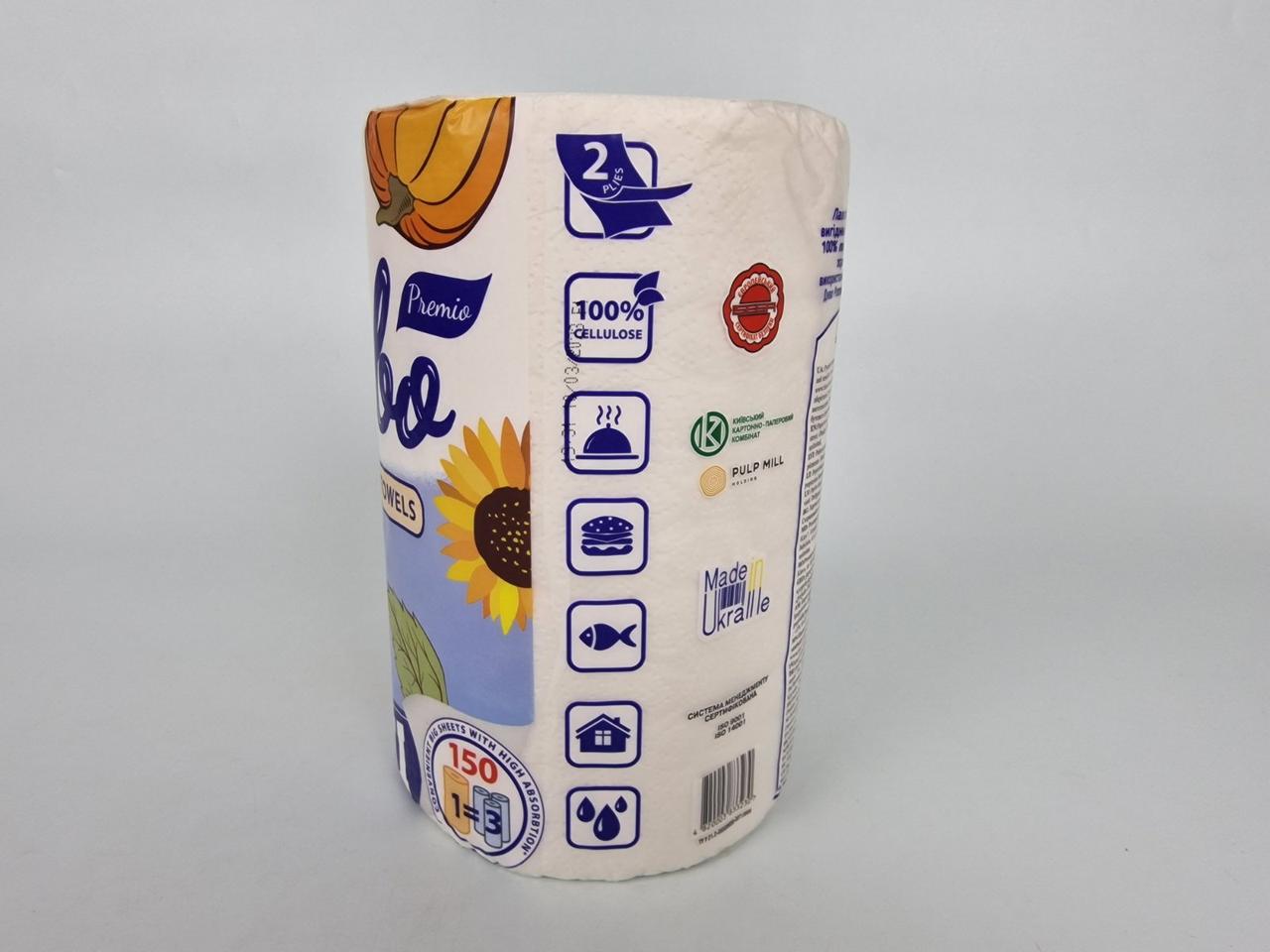 Туалетное полотенце (а1) Диво Premio MAXI (2х слойное) (1 пачка) - фото 3 - id-p1927919150