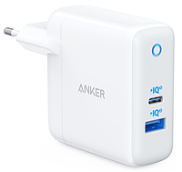 Мережева зарядка ANKER PowerPort+ Atom III 45W USB-C+15W USB-A (Білий)