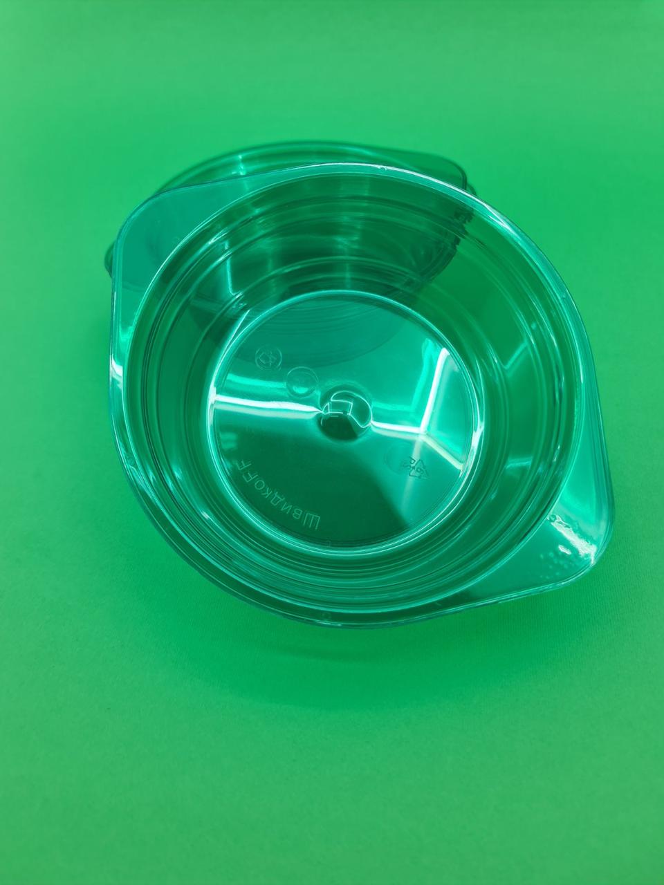 Стекловидная тарелка зеленая 500мл, Юнита, 10 шт\пач - фото 1 - id-p561380432