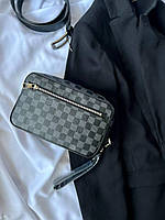 Сумка мессенджер Louis Vuitton Сумка Луи Витон унисекс Кожаная сумочка Брендовая кожаная сумка Louis Vuitton
