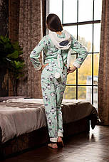 Жіноча піжама кігуру з кишенею на попі м'ятна розмір M, фото 2