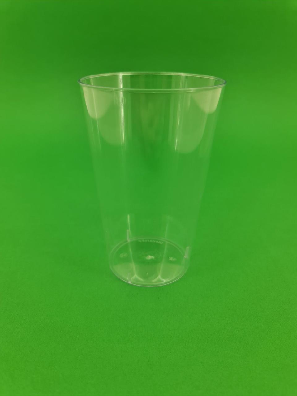 Одноразовый стакан стеклопластиковый плотный прозрачный (300мл), 20шт/пач - фото 4 - id-p977886677