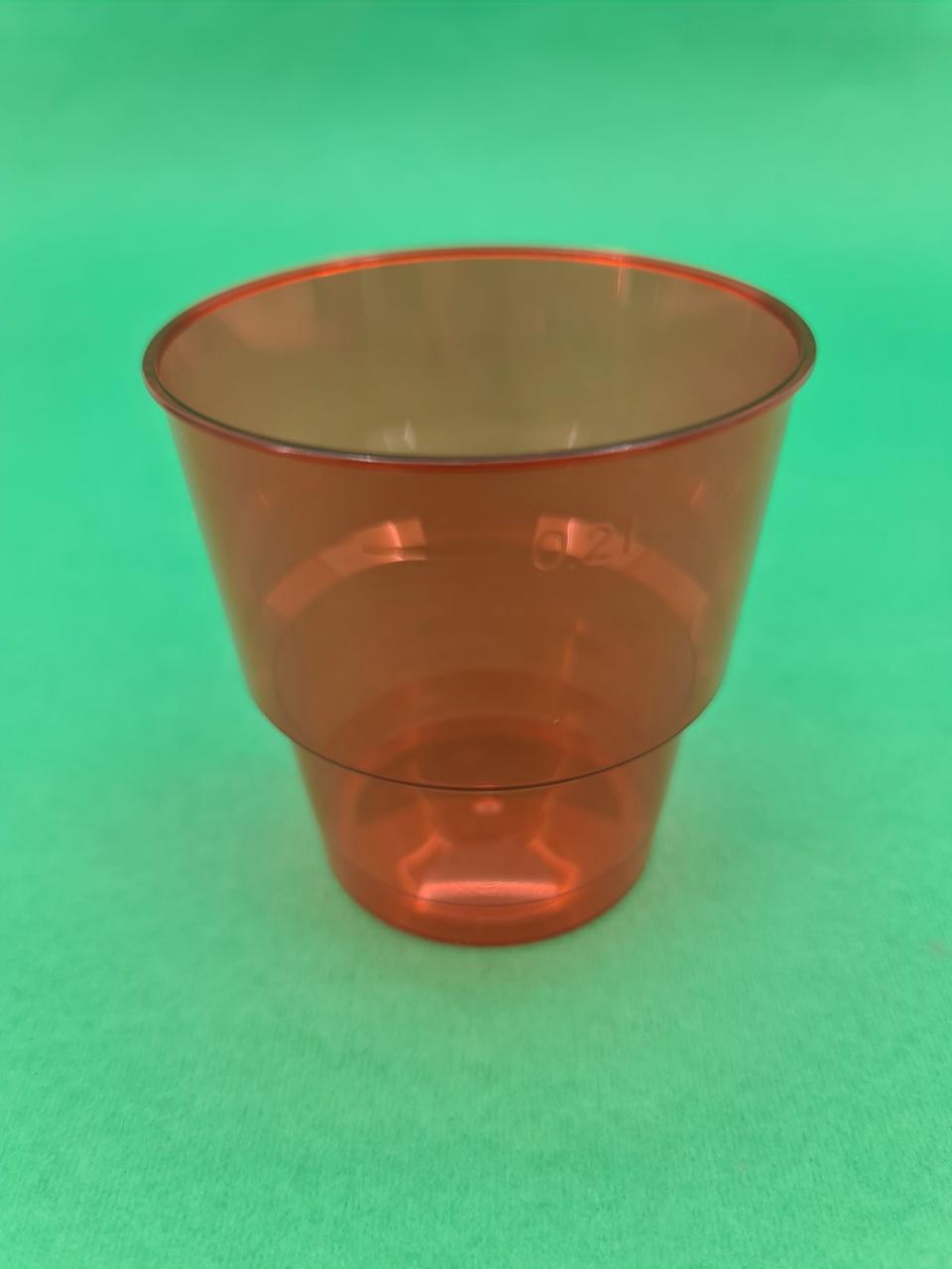 Одноразовый стакан стеклопластиковый красный, 200 мл, 25 шт/пач - фото 2 - id-p568082664