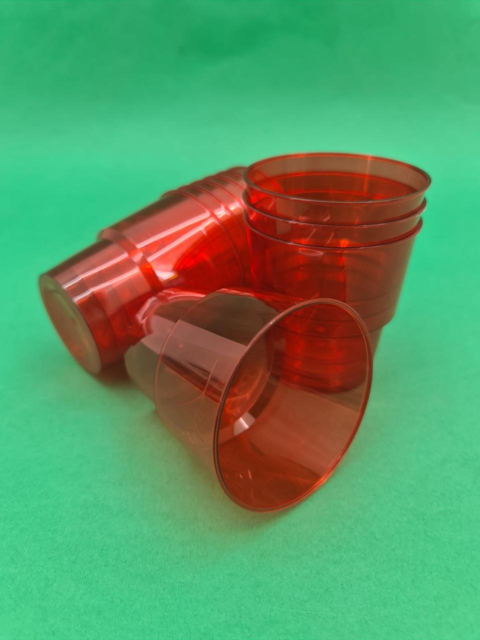 Одноразовый стакан стеклопластиковый красный, 200 мл, 25 шт/пач - фото 4 - id-p568082664