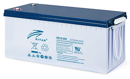 Re/бат RITAR DG12-200 12V/200Ah GEL Гелевий аккумулятор для сонячних батарей