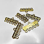 Конектор 5/1 отворів, 25×12 мм Античне Золото, фото 3