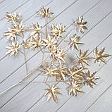Гілка велика з листям клен — ЗОЛОТА 90 см, фото 3
