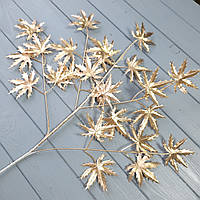 Гілка велика з листям клен — ЗОЛОТА 90 см