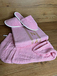 Подарунковий набір для сауни жіночий Merzuka рожевий