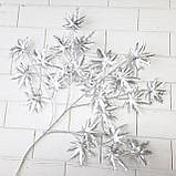 Гілка велика з листям клен — СРІБЛО 90 см, фото 2