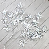 Гілка велика з листям клен — СРІБЛО 90 см, фото 3