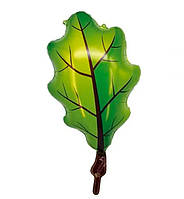 Воздушный шарик "Лист дуба зелёный", размер 42х67 см