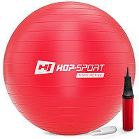 Фитбол Hop-Sport 85 см красный + насос 2020 лучшая цена с быстрой доставкой по Украине