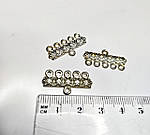 Конектор 5/1 отвори, 25×10 мм срібного кольору, фото 2