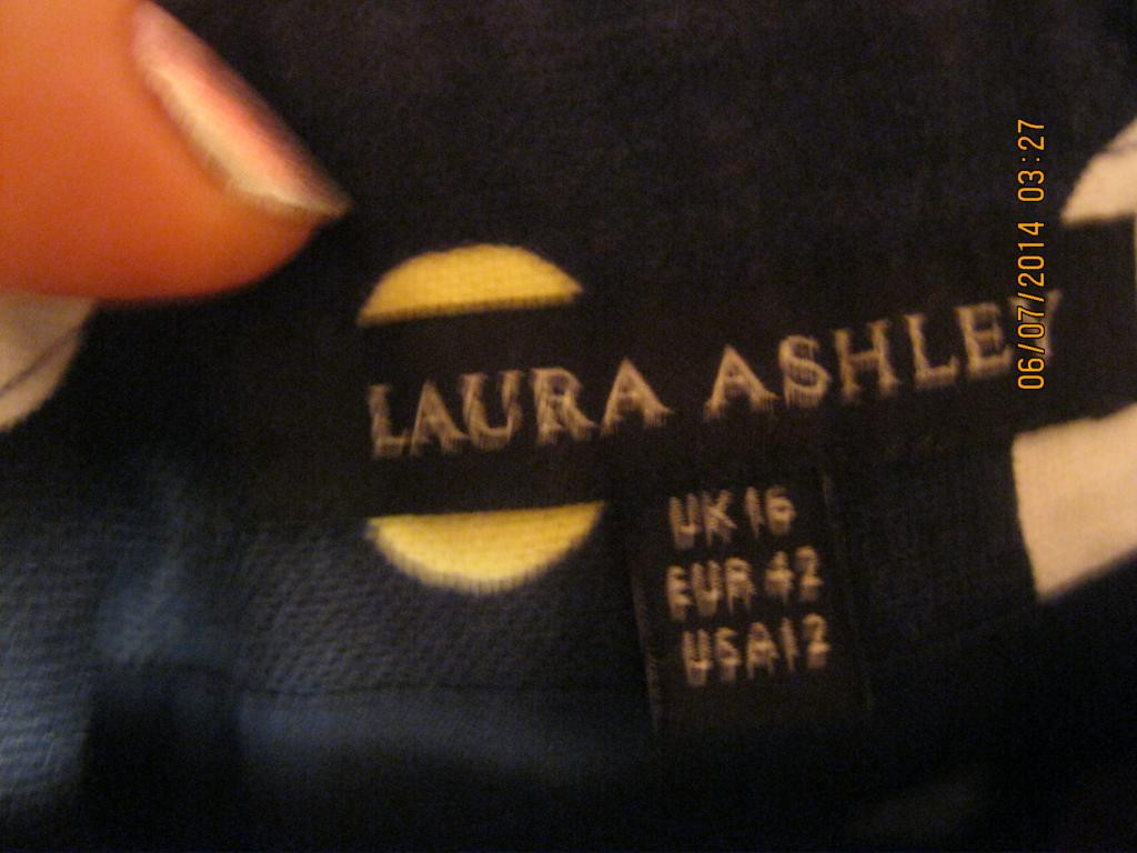 Юбка в горох 48-50 L лен Laura Ashley - фото 5 - id-p360567327