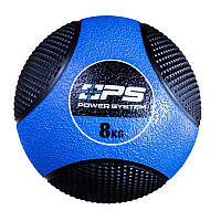 Медбол Power System PS-4138 Medicine Ball 8кг. Black/Blue D_3200
