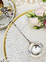 Серебряная ложка с розой, дизайн Хильдесхаймская Роза, серебро, 835 проба, Германия, Christoph Bach
