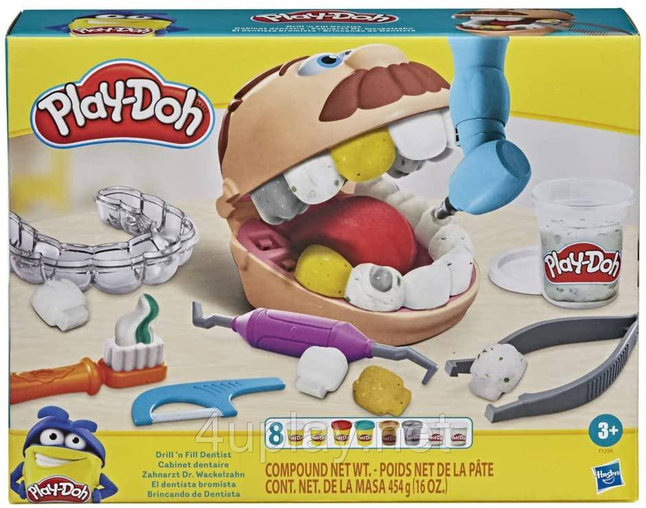 Ігровий набір для ліплення пластилін "Містер зубастик". Play-Doh Drill 'n Fill Dentist