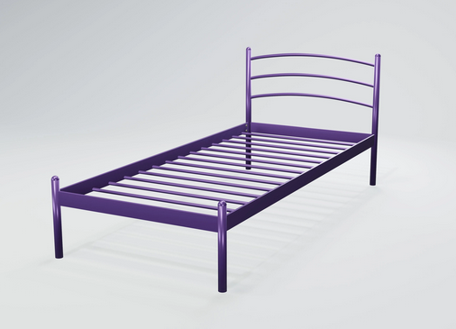Бузкове ліжко Маранта-міні Tenero металеве 80х190 см одномісна