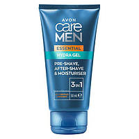 AVON CARE MEN ESSENTIAL 3-в-1 Гель для обличчя перед/після гоління та зволожувальний засіб «Основний догляд»