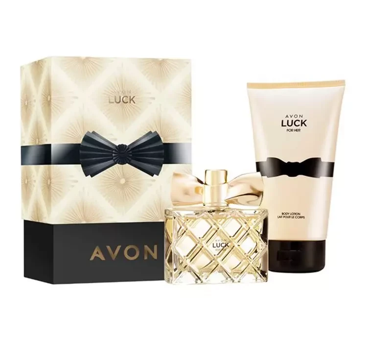 AVON LUCK FOR HER ПОДАРУНКОВИЙ НАБІР ДЛЯ ЖІНОК EDP 50ML + БАЛЬЗАМ ...
