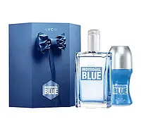 AVON INDIVIDUAL BLUE ПОДАРУНКОВИЙ НАБІР ДЛЯ ЧОЛОВІКІВ EDT 100МЛ + ДЕЗОДОРНАТ ROLL-ON 50МЛ