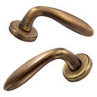 Дверні ручки Colombo Mach CD 81 антична латунь, фото 4