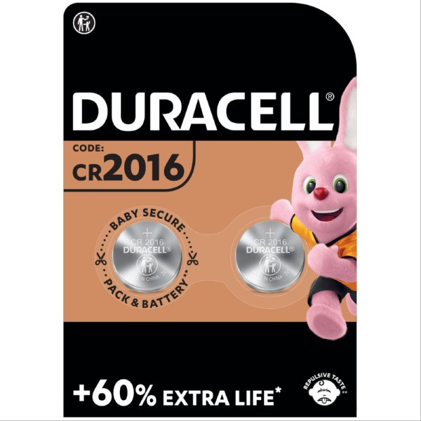 Батарейка CR2016 Duracell, фото 1