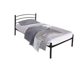 Одномісне ліжко Маранта-міні Tenero 80-90 см металеве з узголів'ям на ніжках