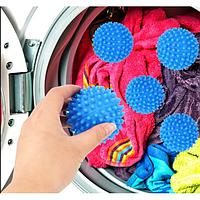Шарики для стирки в стиральной машине Dryer Balls 2 шт / Стиральные силиконовые шарики для белья