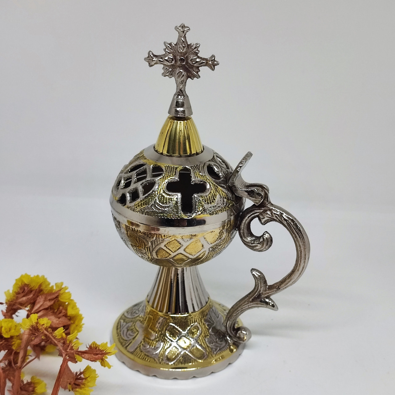 Настільна кадильниця комбінована, висота 18 см
