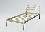 Одномісне ліжко Маранта-міні Tenero 80-90 см металеве з узголів'ям на ніжках, фото 10