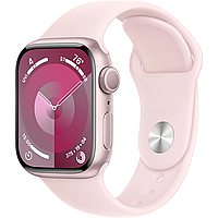 Смарт часы Apple Watch Series 9 GPS 41mm Pink Aluminum Case w. Light Pink S. Band - S/M (MR933) эпл вотч 9