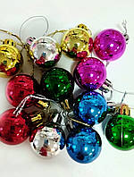 Набор новогодних шаров на елку 12 штук